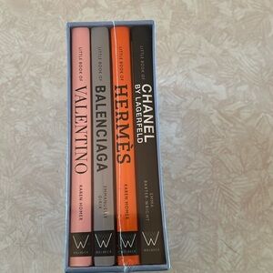 Set of  new 4 small books of fashion icons!!